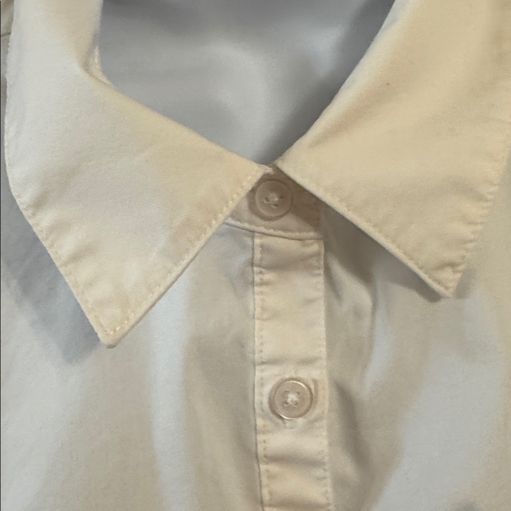 Torrid White Button-Down Shirt - Picture 8 of 12